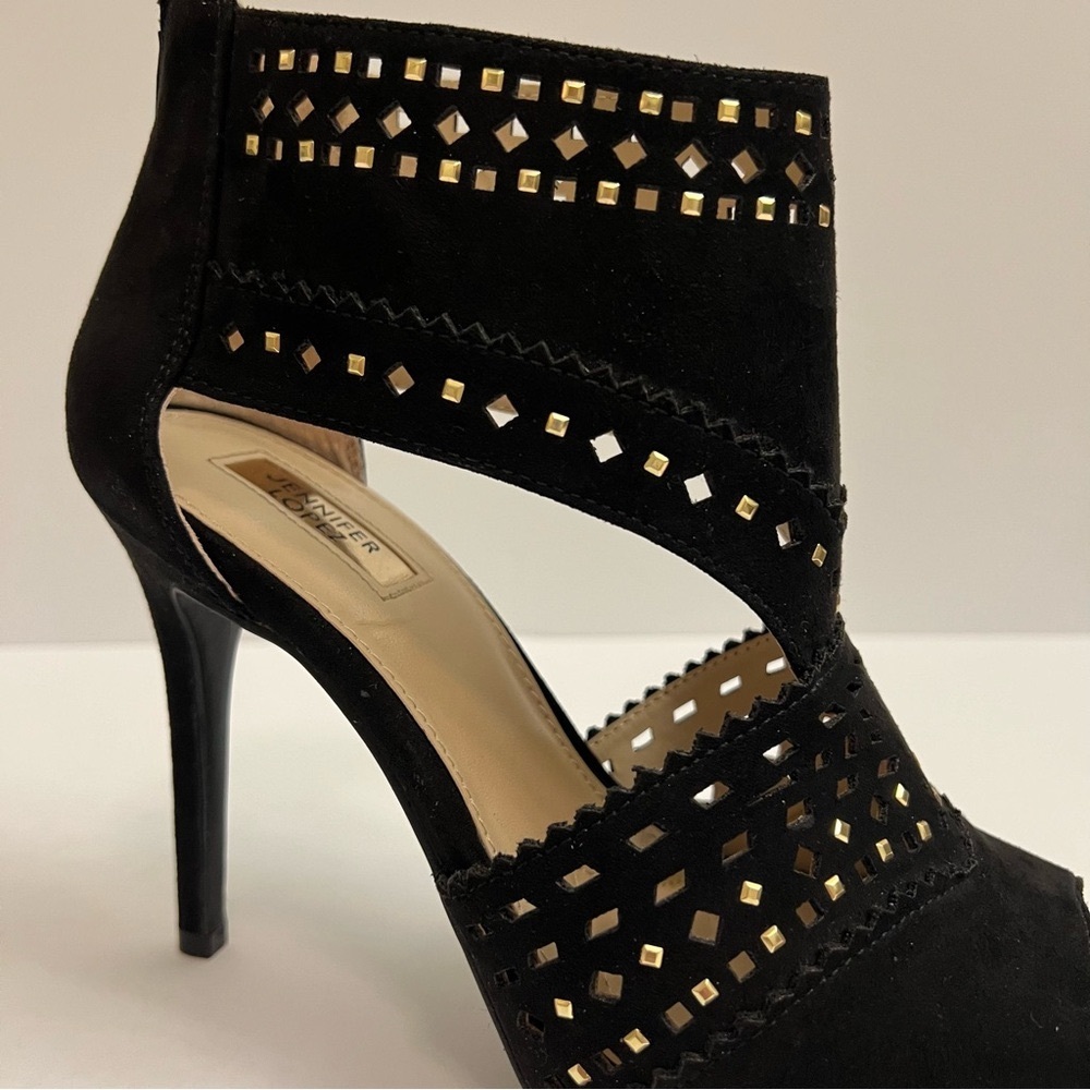 Jennifer Lopez Sweet Gum Cutout High Heels- Black - Picture 4 of 10